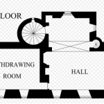 План 1-го этажа замка Инчдрюэр 1887 года